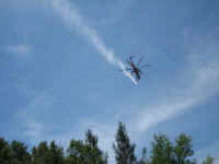 Helicopter working the Goldledge Fire